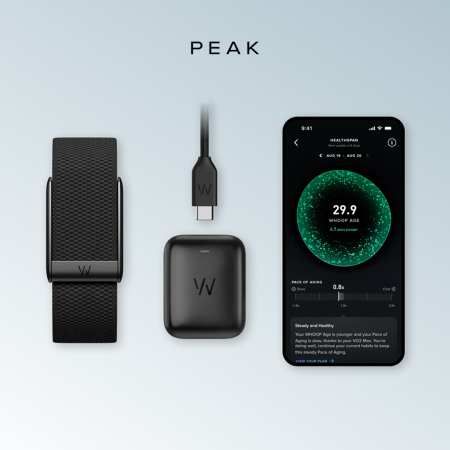 Фитнес браслет Whoop 5.0 Peak Black + Подписка 1 год