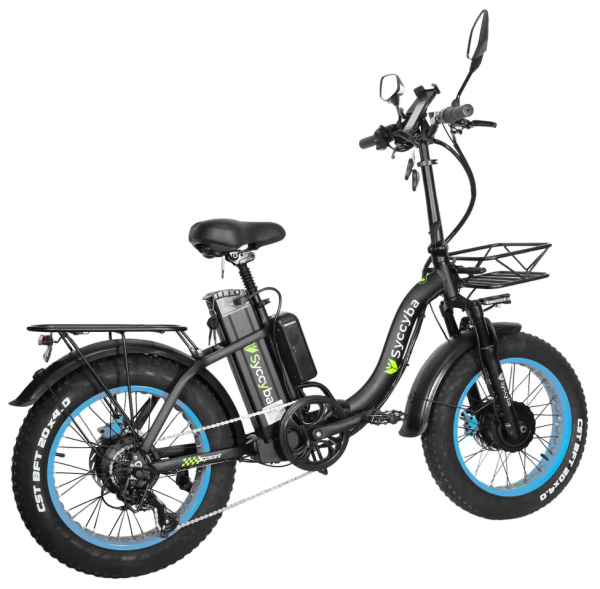 Электровелосипед Syccyba H2 (F11) DUAL 23AH синий