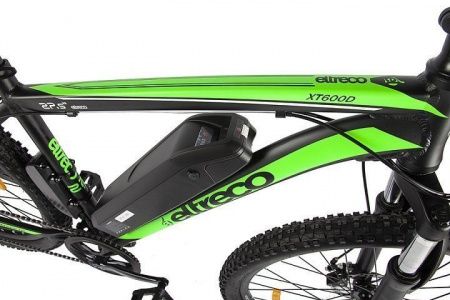 Велогибрид Eltreco XT 600 D сине-оранжевый