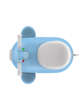 Детский электромобиль-чемодан 2в1 голубой