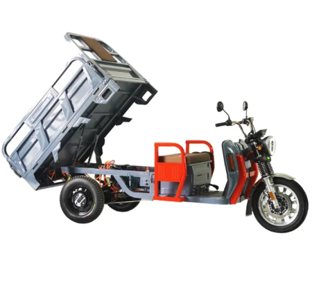 Грузовой электротрицикл Тендер Гидравлика 60V 3000W красный